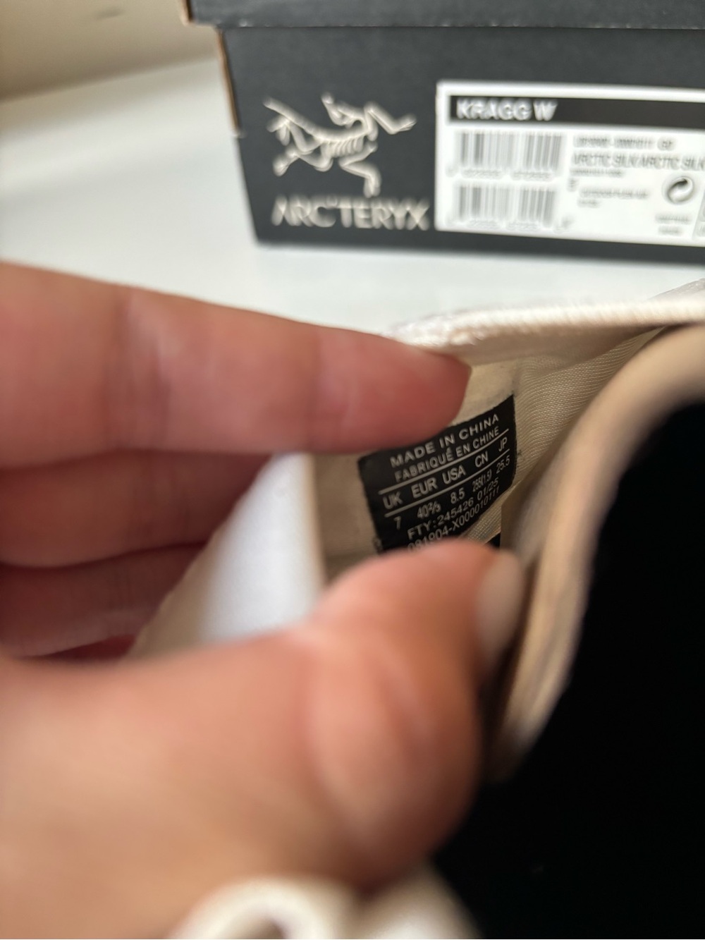 [NEW] Arc'teryx Kragg Climbing White Arctic Women's Shoes - US Women’s 8.5 - Picture 9 of 13